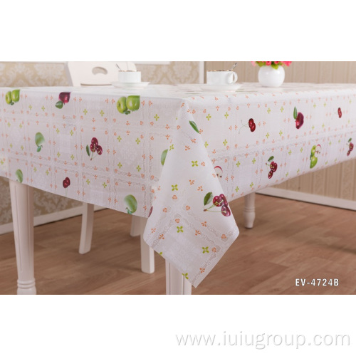Restaurant Floral PEVA Luxury Tablecloth for Wedding Events